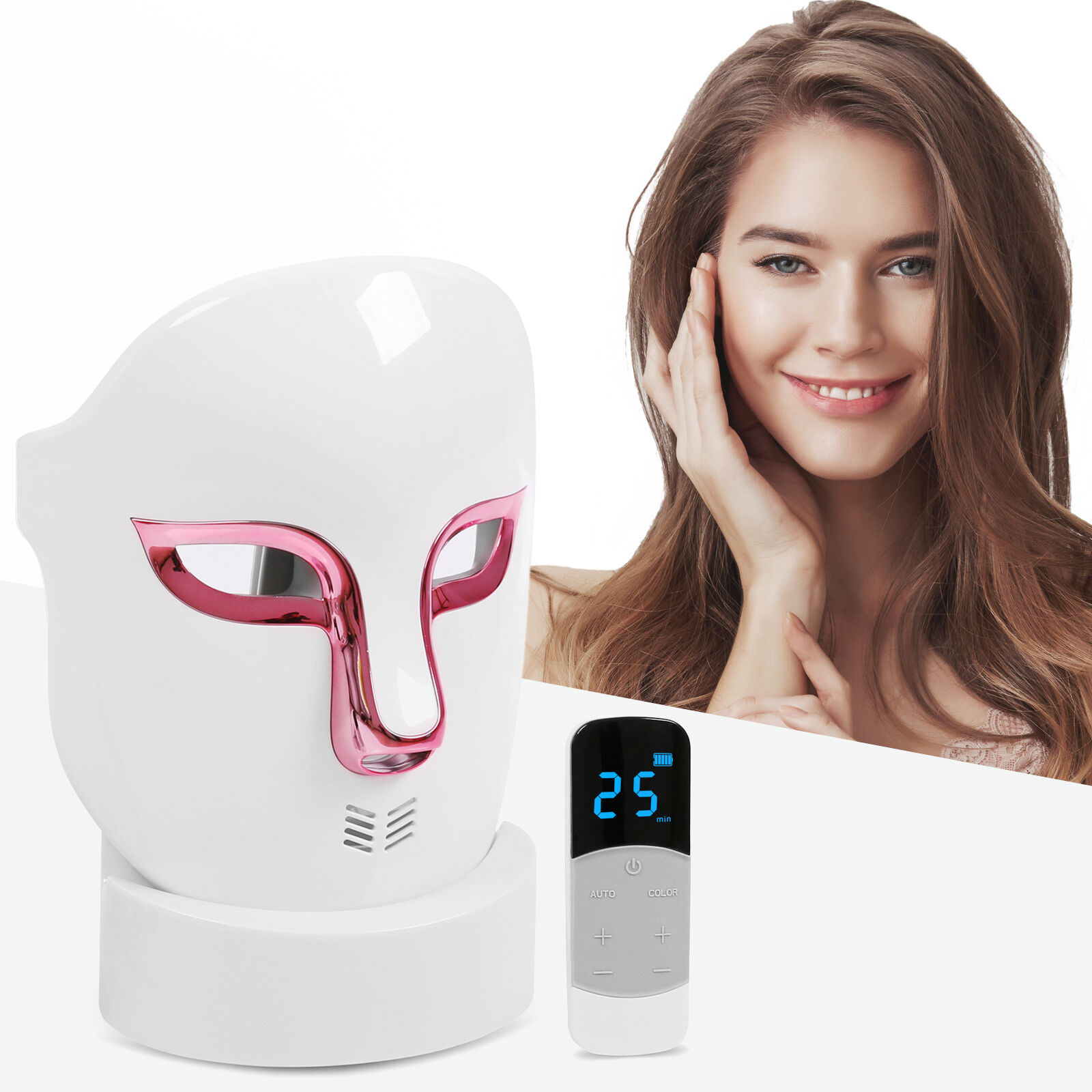 New Trending Red Infrared Led Light Photon Therapy Face Mask 4 Colors