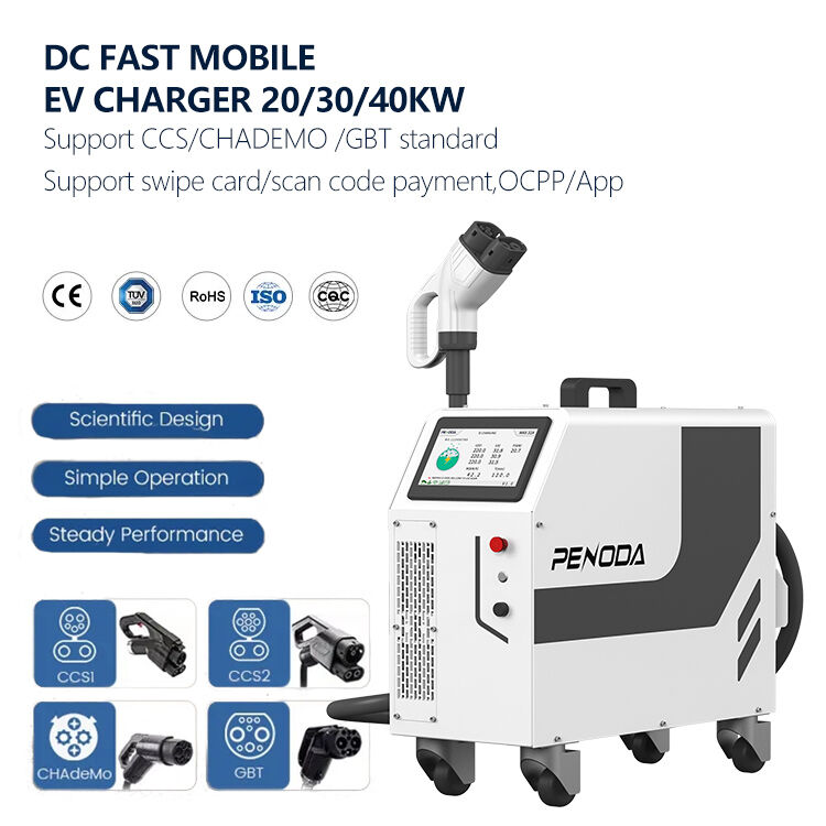 Dc Mobile Charging Station Column Electric Vehicle 30kw Dc Ev Charging