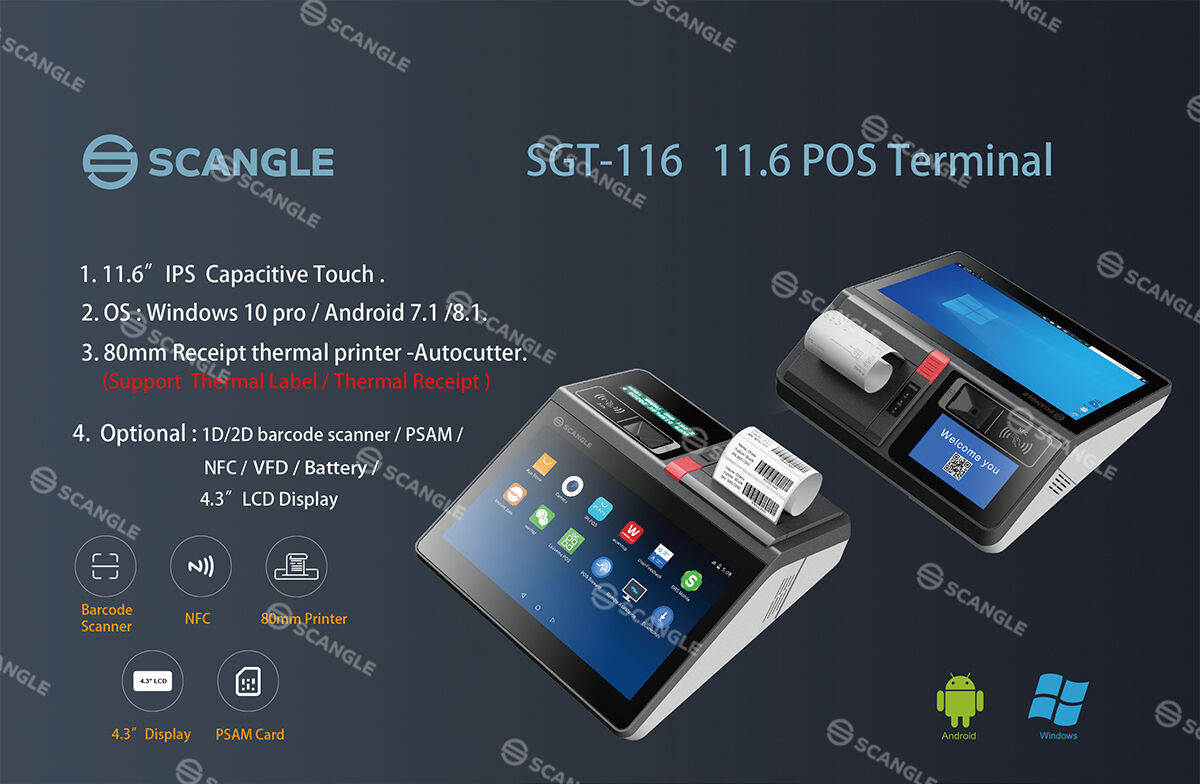 Compacted Size Scangle Sgt All In One Pos System Support Android