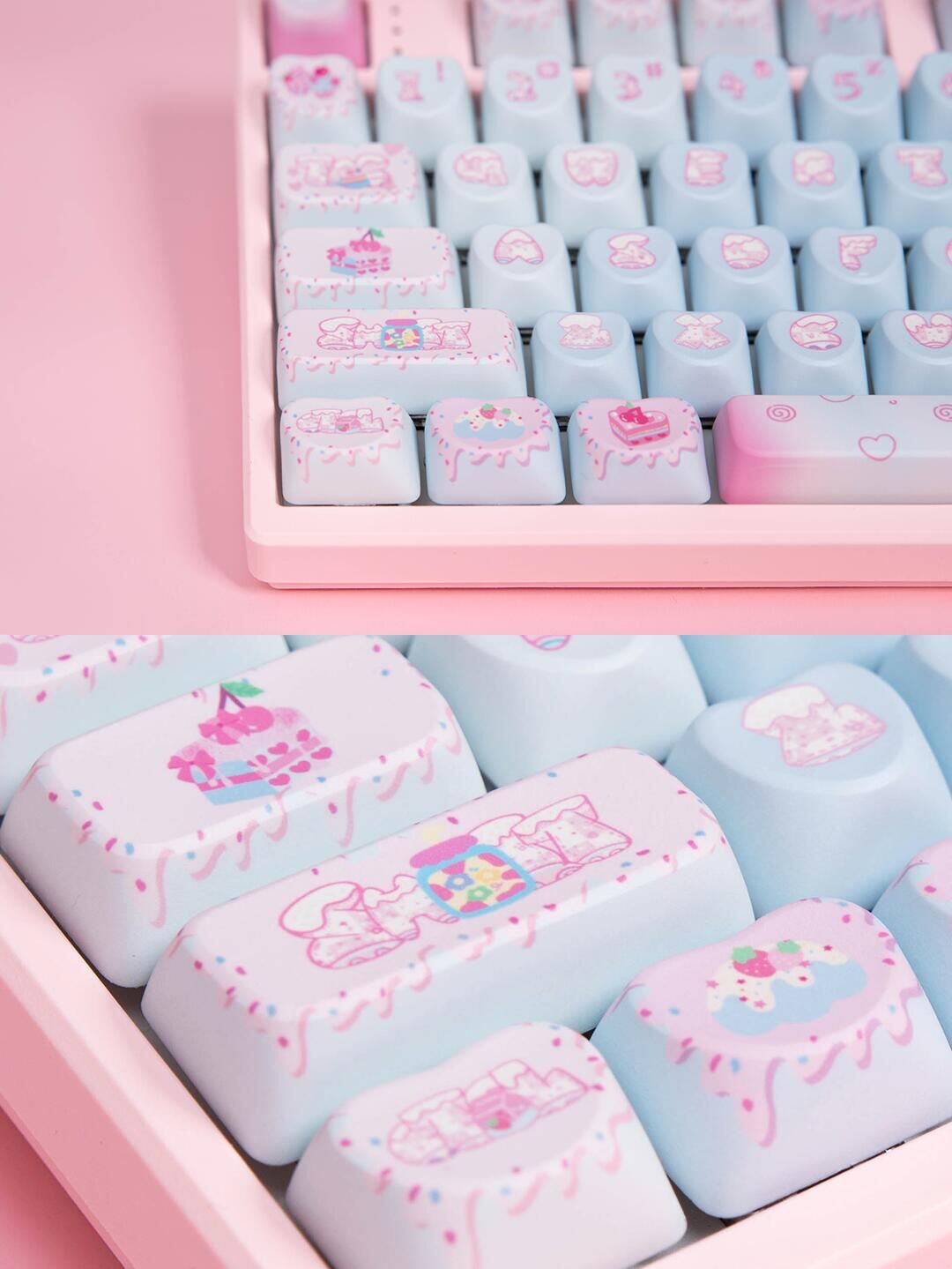 Oem Profile Keycap Set Pbt Heart Shaped Key Cap Dye Sublimation