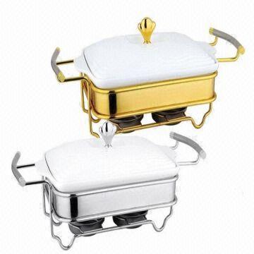 Ceramic Porcelain Food Warmer Chafing Dish China Ceramic Porcelain Food Warmer Chafing Dish China