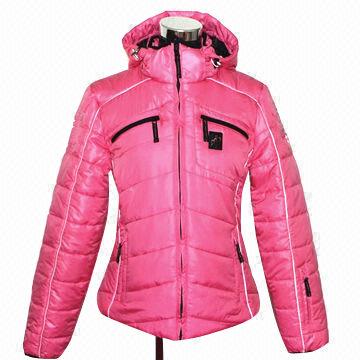 Women&39s Trendy Warm Pink Outdoor Winter Ski Down Jacket | Global