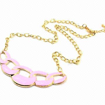 Fashionable Jewelry Chains, Made of Alloy, Enamel, Plating Gold, OEM ...