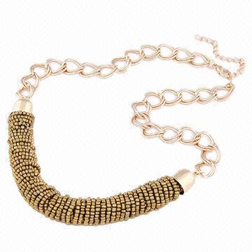 Hong Kong Sar Fashion Jewelry Chains Made Of Alloy Beads Gold Fashion Jewelry Chains Hong Kong Sar