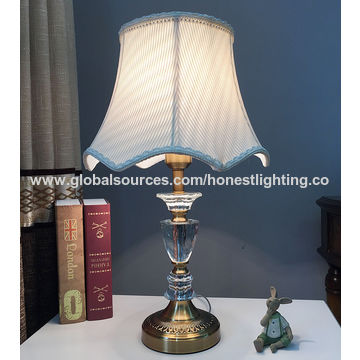 china crystal decorative table lamp from zhongshan manufacturer