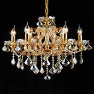 Modern Candle Champagne Crystal Chandelier Iron Frame Covered With China Modern Candle Champagne Crystal Chandelier Iron Frame Covered