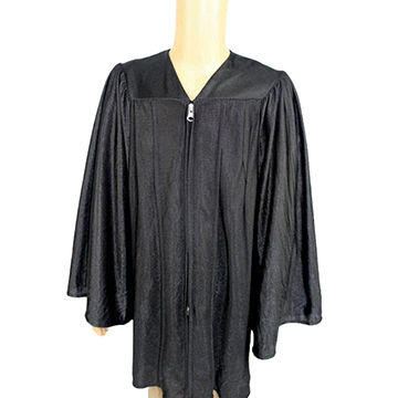 Black, 100% Polyester, Shiny Fabric, Kindergarten's Graduation ...