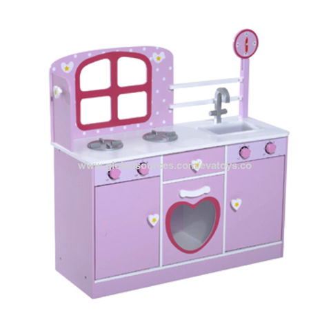 China 2017 New Products Purple Small Wooden Toddler Play Kitchen For Wooden Toddler Play Kitchen China