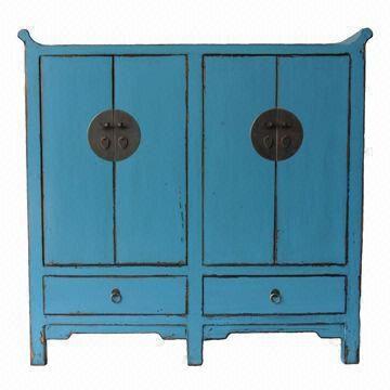 antique chinese cabinet with 4 doors and 2 drawers | global sources