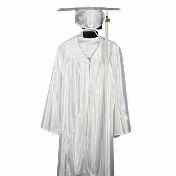 Kindergarten Graduation Cap Gown in White | Global Sources