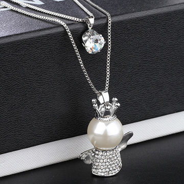 Hong Kong Sar Crystal Necklace Fashion Jewelry Upscale Europe An Hong Kong Sar Crystal Necklace Fashion Jewelry Upscale Europe An