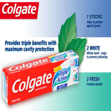 Colgate Triple Action 50 Ml, Toothpaste 