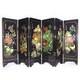 Lacquer-Painted 6-Leaf Folding Screen