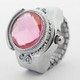 Ring Watch With Gemstone Cover