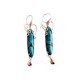 Balinese Sterling Silver and Turquoise Earrings