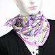 Silk Scarf With Geometric Print