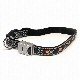 Flashing LED Jacquard Pet Collar
