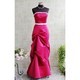 Satin Strapless Evening Dress