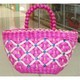Beaded Straw Purse