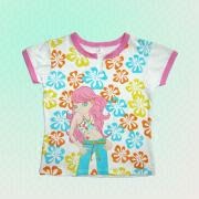 Fashionable Short-sleeved Girl's Top Manufacturers