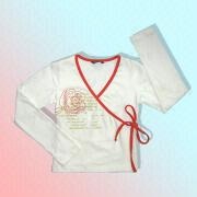Long-sleeve Tie-front Wrap Top Manufacturers