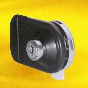 Black Nickel-plated Double Glass Door Lock Manufacturers