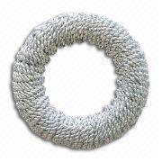 16" Holo & Shinny Rope Garalnd Tinsel Wrap Wreath Manufacturers