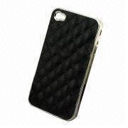 Black Hard Back Leather Case for iPhone Manufacturers