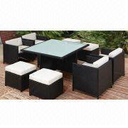 Outdoor Garden Furniture/Rattan Dining Table and Chair Manufacturers