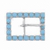 Small Rectangle-shaped Rhinestone Belt Buckle Manufacturers