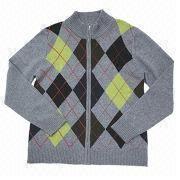 Men's cardigan merino wool sweater Manufacturers