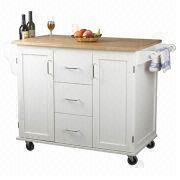 White Kitchen Trolley white kitchen trolley with towel hangers, cabinets and drawers White Kitchen Trolley white kitchen trolley with towel hangers, cabinets and drawers