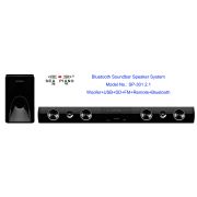 2 1 Channel Bluetooth Wall Mounted Soundbar Bar Speaker System With China 2 1 Channel Bluetooth Wall Mounted Soundbar Bar Speaker System With Woofer Usb