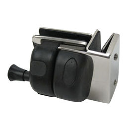 Glass gate latch