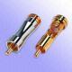 Heavyduty PBT Screw Type Gold-Plated RCA A/V Connectors from Taiwan