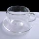 Crystal-clear Glass Cup and Saucer from China (mainland)