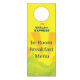 In-Room Dining Door Hanger from China (mainland)