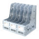 Office Plastic Assembled Silvery Magazine Rack from China (mainland)