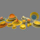 Bright and Colorful Dinner Set from China (mainland)