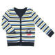 Boy's Color-striped Full Open Front T-shrit from China (mainland)
