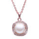 Rhinestone crystal and pearl pendant from China (mainland)