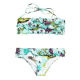 Multicoloured tropical-print bikini from China (mainland)