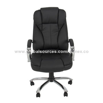 China Pu Leather High Back Executive Office Task Chair W Metal Pu Leather High Back Executive Office