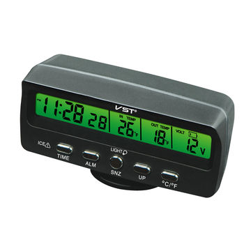 Horloge numérique de température de voiture à affichage LED