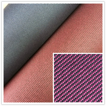 100% Polyester Two Tone Twill Fabric With Pvc/pu Coated 100% Polyester Two Tone Twill Fabric With Pvc/pu Coated