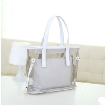 China Europe Style Transpa Jelly Tote Handbag With