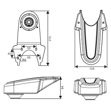 China Motor home rear-view cameras with waterproof, anti-fog & anti-UV ...