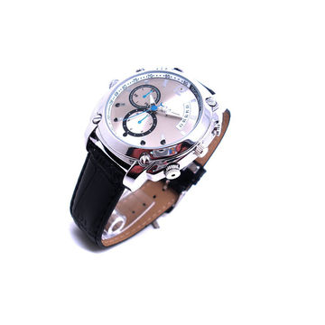 FHD impermeable visión nocturna portátil usable reloj de cámara encubierta