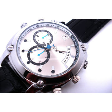FHD impermeable visión nocturna portátil usable reloj de cámara encubierta
