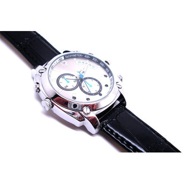 FHD impermeable visión nocturna portátil usable reloj de cámara encubierta